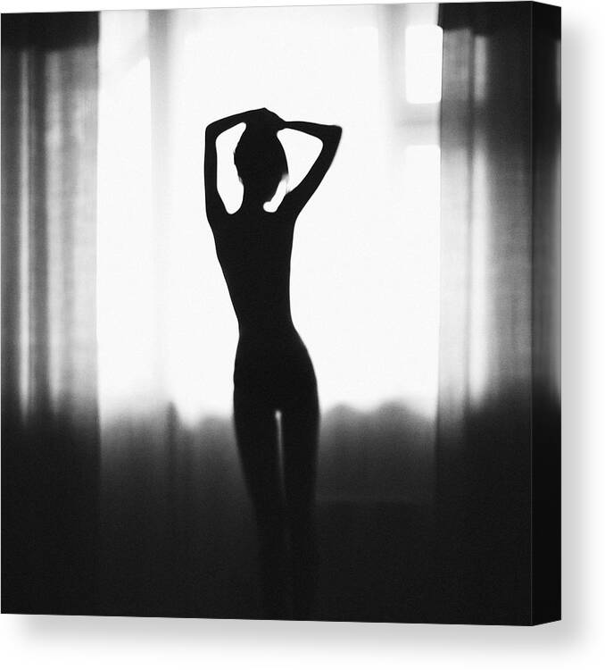 Girl Canvas Print featuring the photograph Morning... Vacuum by Boris Belokonov