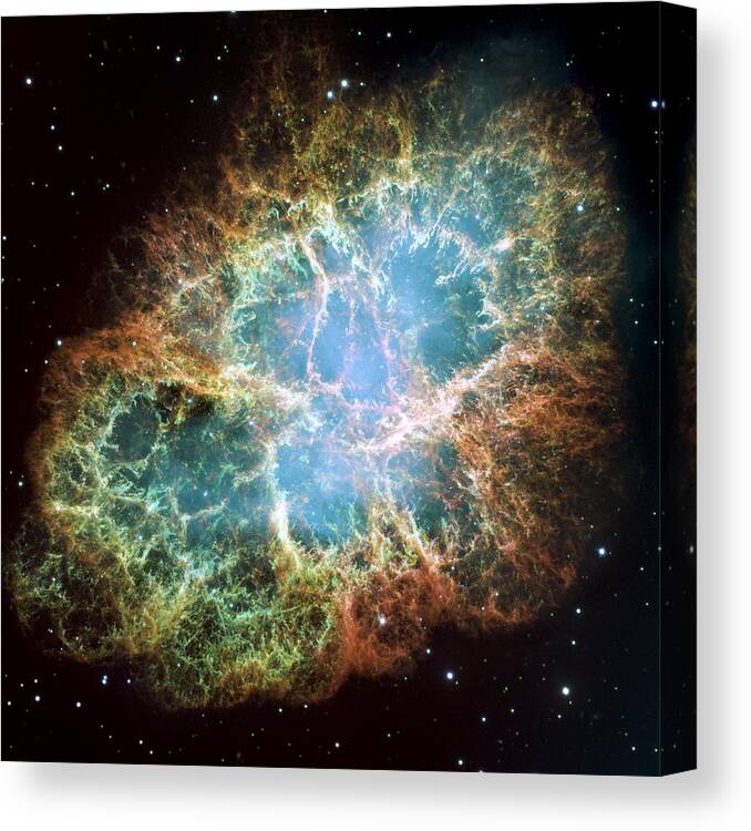 3scape Canvas Print featuring the photograph Most detailed image of the Crab Nebula by Adam Romanowicz