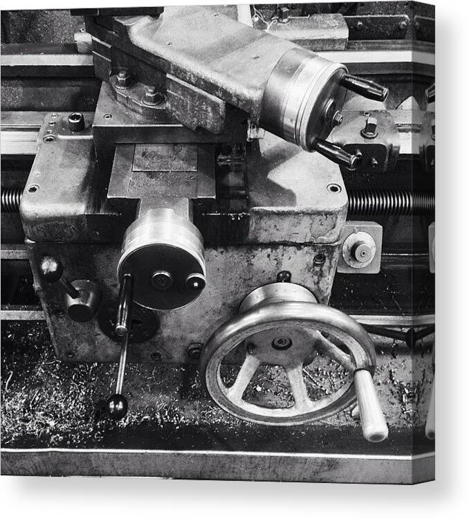 Industrial Canvas Print featuring the photograph Motion Control by Caleb Daugherty