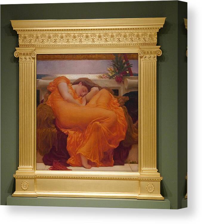 Richard Reeve Canvas Print featuring the photograph Museo de Ponce - Flaming June II by Richard Reeve