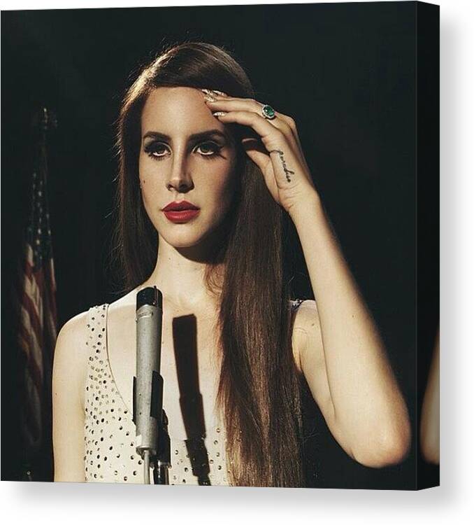 Lanadelrey Canvas Print featuring the photograph My New Favorite Photo Of #lanadelrey by Tyler McGath