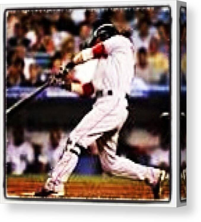 Mlb Canvas Print featuring the photograph My Other Favorite Player Jut Signed For by Anthony Click