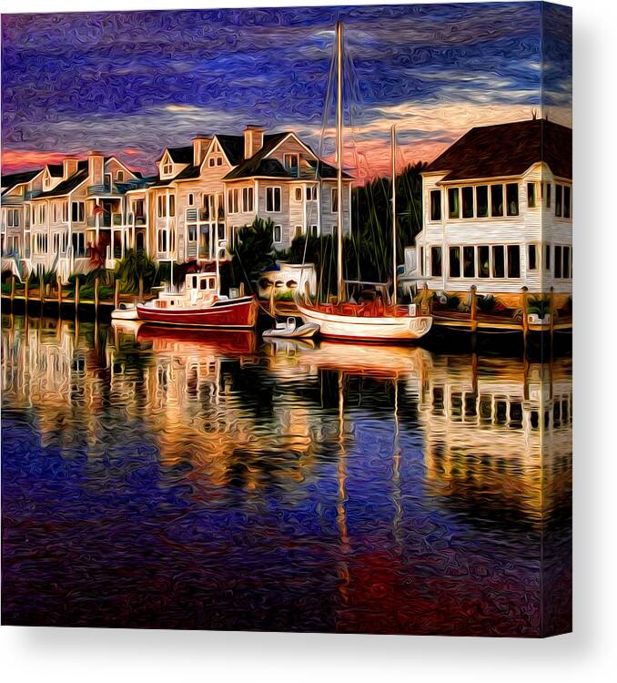 Mystic Canvas Print featuring the photograph Mystic CT by Sabine Jacobs