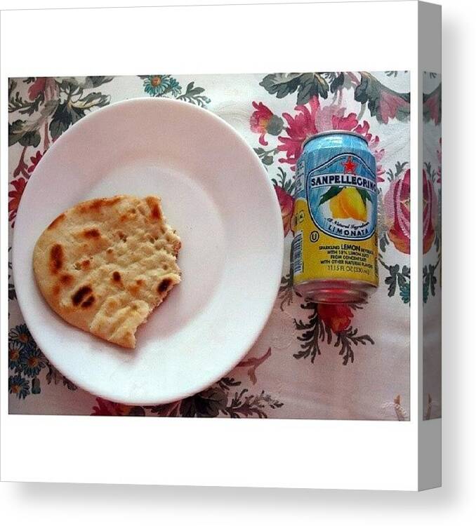 Food Canvas Print featuring the photograph Naan👍 #naan #yum #hungry #dinner by Love The Photographer