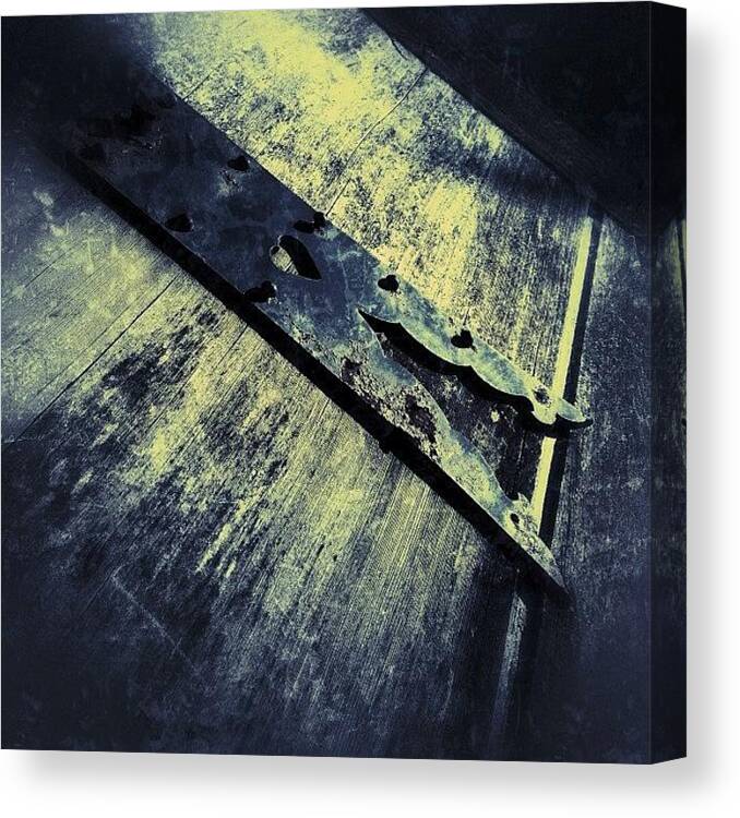 ルックアップ部 Canvas Print featuring the photograph 調和
#abandoned #ruins #rust #rusty by Moto Jp