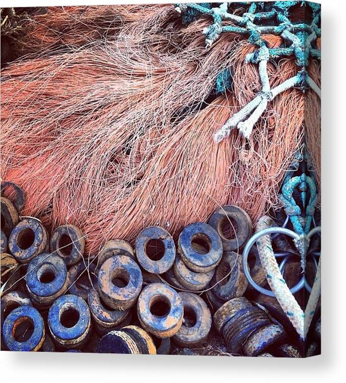Nicsquirrell Canvas Print featuring the photograph Nets And Floats 2
#net #nicsquirrell by Nic Squirrell