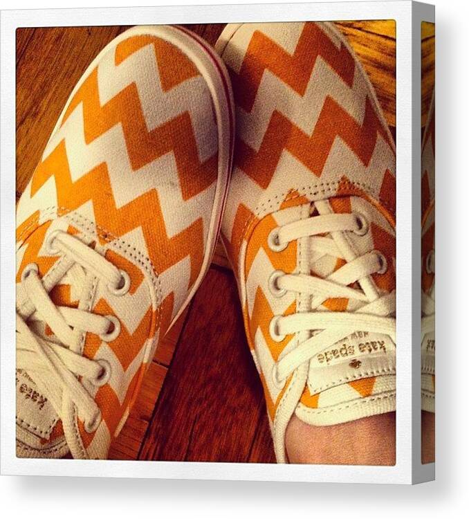 Burntorange Canvas Print featuring the photograph New Shoes For Summer And More by Krista Dittmar