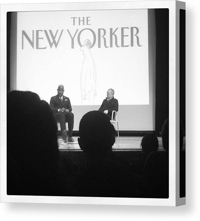  Canvas Print featuring the photograph New Yorker Redesign Presentation - by Kelsey Shaw