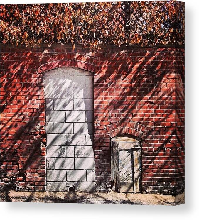 Doors Canvas Print featuring the photograph None Shall Pass by Nate Ragolia