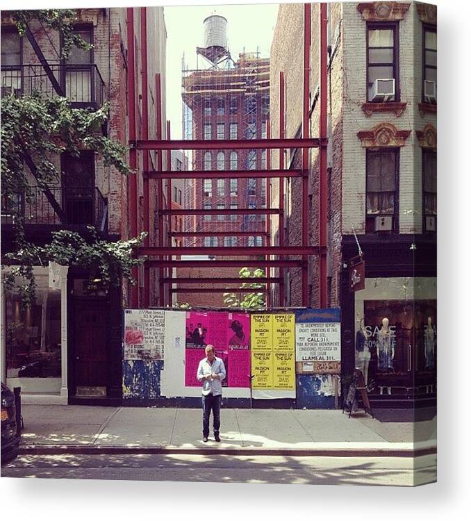 Nyc Canvas Print featuring the photograph #notafacadeyet #nyc #architecture by Wtd Magazine