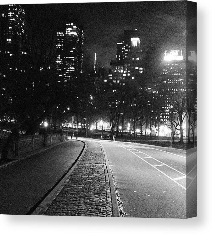 Instarun Canvas Print featuring the photograph Nothing Like A Little #nighttime by Sashea Lawson