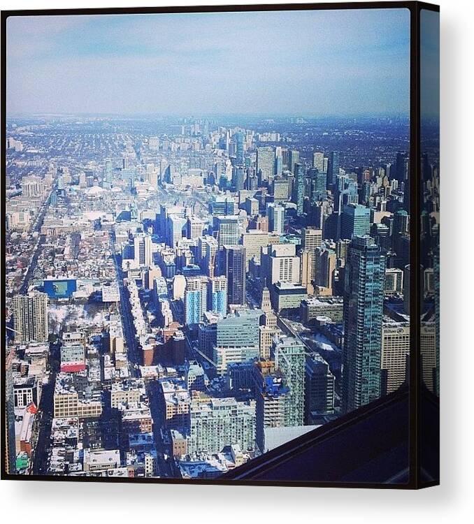 Toronto Canvas Print featuring the photograph Toronto from Above by Brooke Wheeler