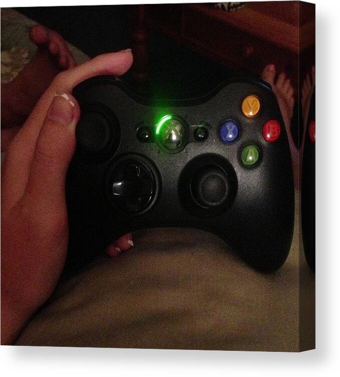 Love Canvas Print featuring the photograph Oh How I've Missed You 💕🎮 #xbox by Janine Mahnken 