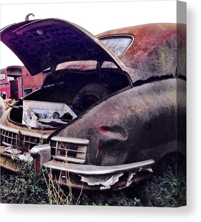 Classic Car Canvas Print featuring the photograph Old Car by Julie Gebhardt