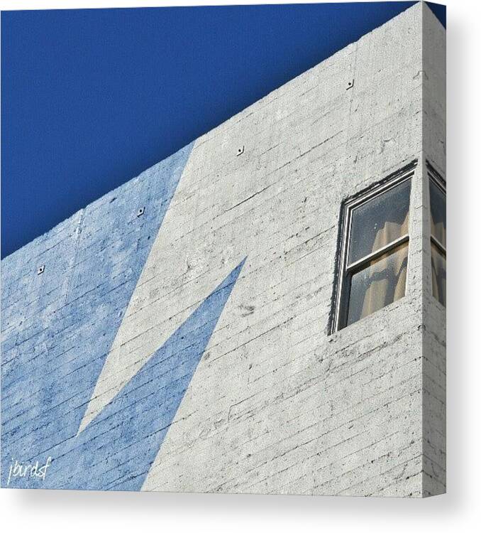 Building Canvas Print featuring the photograph One Up, One Down by Jules S