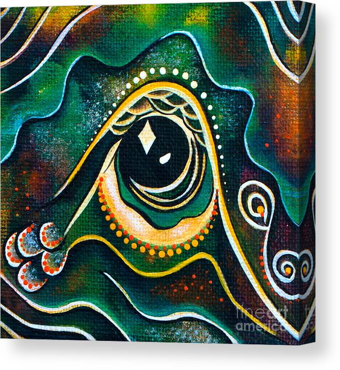 Third Eye Painting Canvas Print featuring the painting Optimist Spirit Eye by Deborha Kerr
