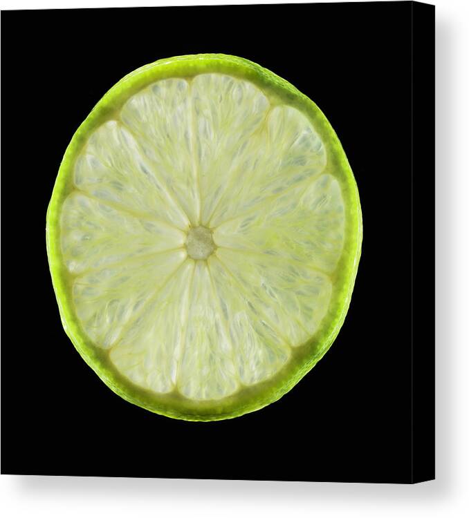 California Canvas Print featuring the photograph Organic Lime by Monica Rodriguez