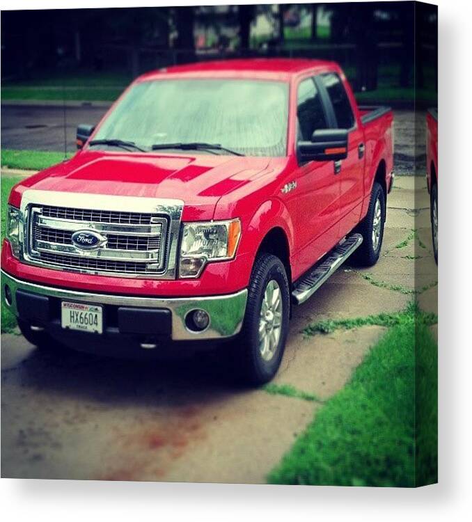  Canvas Print featuring the photograph Our New 2013 Ford :) First New Vehicle by Melissa Held