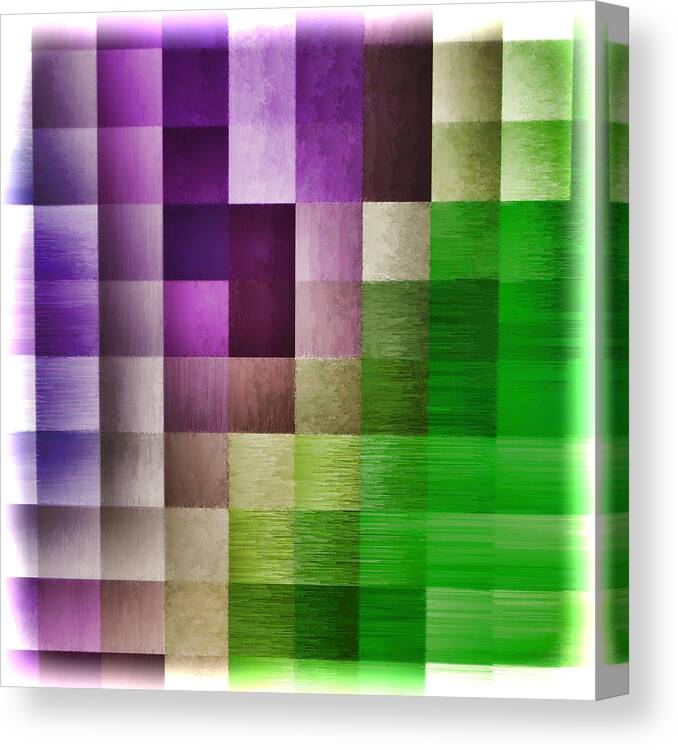Abstract Canvas Print featuring the digital art Out Of Square...four by Tom Druin