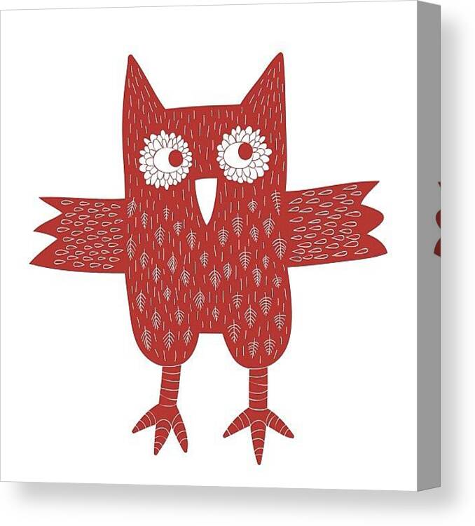 Owl Canvas Print featuring the photograph Owl by Nic Squirrell