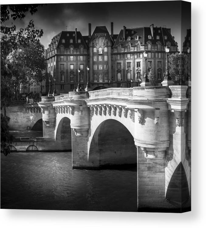 Paris Pont Neuf  Canvas Print featuring the photograph Paris Pont Neuf by S J Bryant