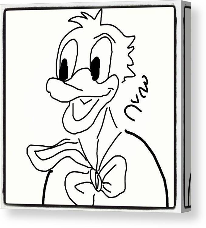 pato #donald #duck #cartoon #sketch Canvas Print / Canvas Art by Nuno  Marques - Instaprints
