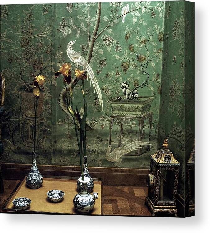 1960s Style Canvas Print featuring the photograph Pauline De Rothschild's Home by Horst P. Horst