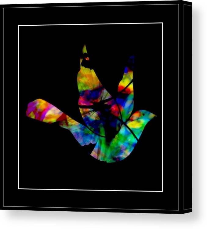 Peace Canvas Print featuring the mixed media Peace Series XXVI by Wendie Busig-Kohn
