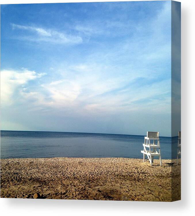 Long Island Sound Canvas Print featuring the photograph Peaceful Long Island by Krista Feierabend