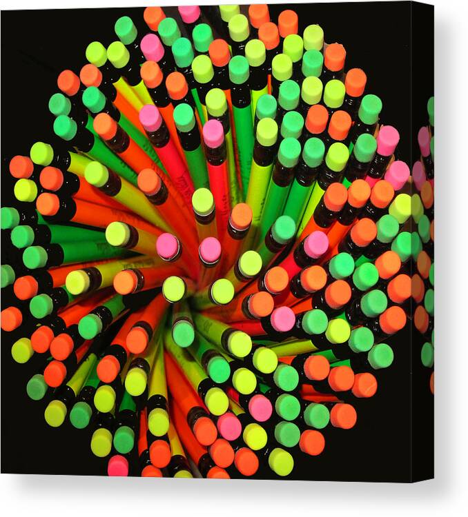 Color Canvas Print featuring the photograph Pencil Blossom by Rick Locke - Out of the Corner of My Eye