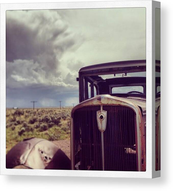 Route66 Canvas Print featuring the photograph Petrified Forest National Park! #route66 by Jaime Rivera