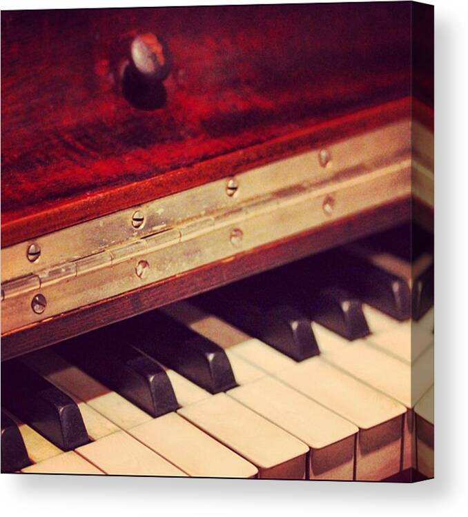  Canvas Print featuring the photograph Piano by Marie-Claude Charron