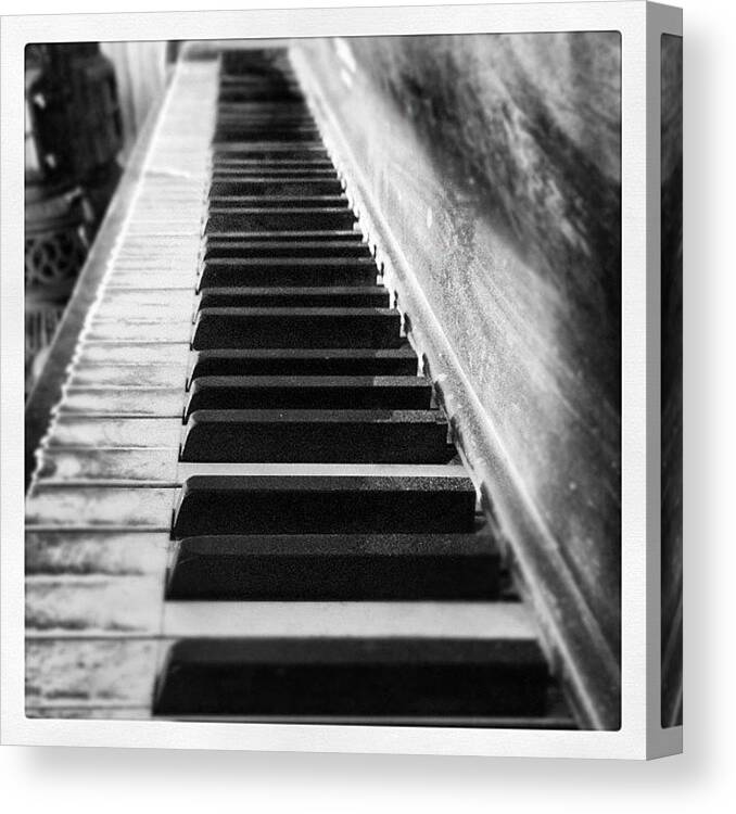 Piano Canvas Print featuring the photograph Piano by Valerie Olivas
