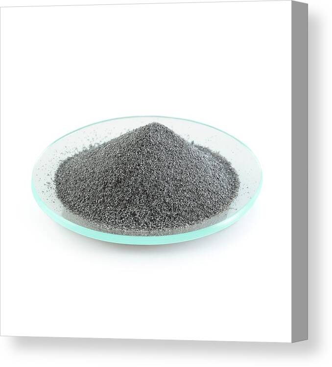Iron Canvas Print featuring the photograph Pile Of Iron Filings by Science Photo Library
