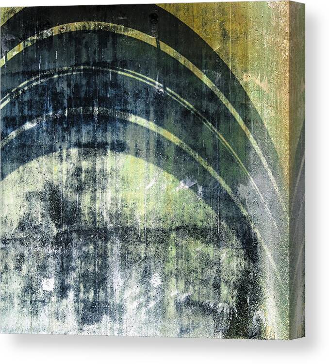 Cement Wall Canvas Print featuring the photograph Piped Abstract 2 by Carolyn Marshall