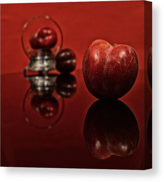 Plum Canvas Print featuring the photograph Plum by Andrei SKY