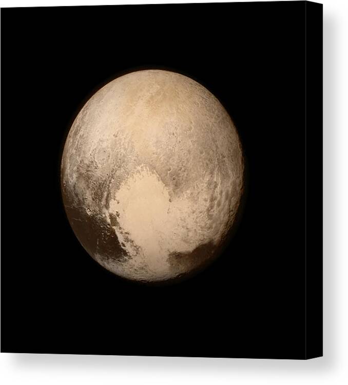 Pluto Canvas Print featuring the photograph Pluto by Nasa/apl/swri