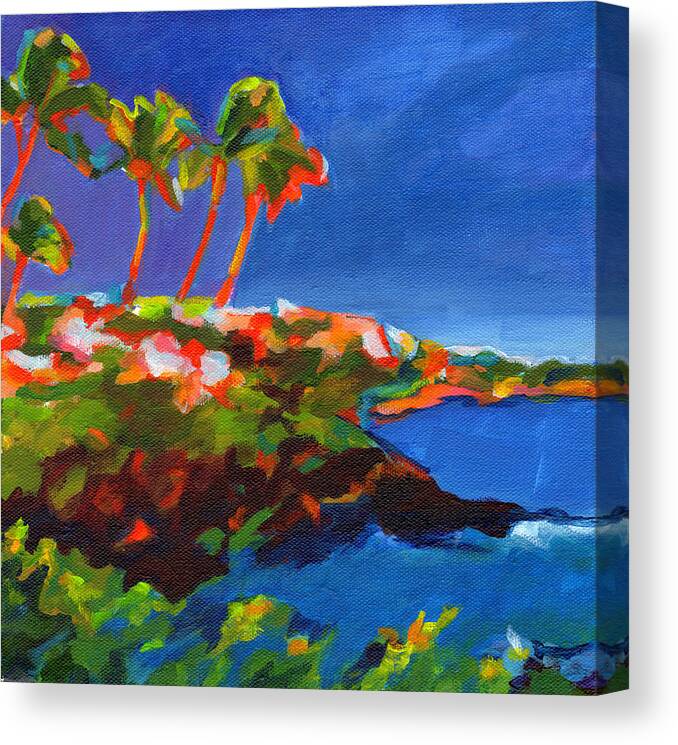 Tanya Filichkin Canvas Print featuring the painting Polo Beach. Maui by Tanya Filichkin