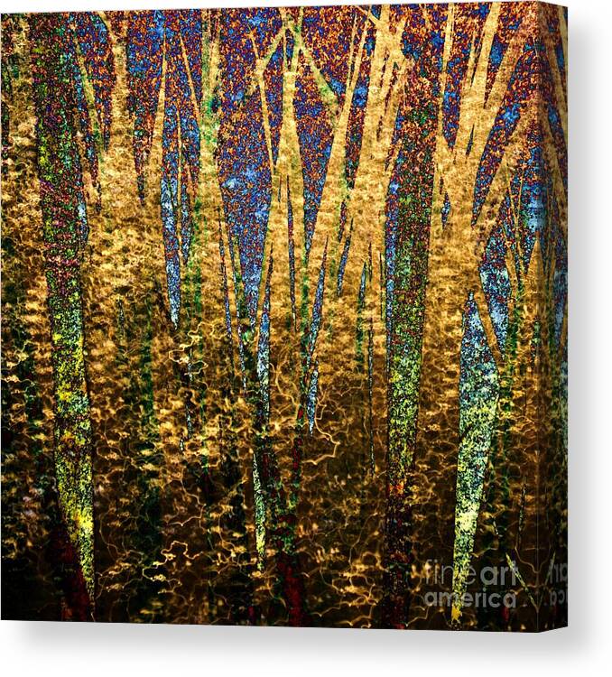 Pond Grass-1 Canvas Print featuring the photograph Pond Grass-1 by Darla Wood