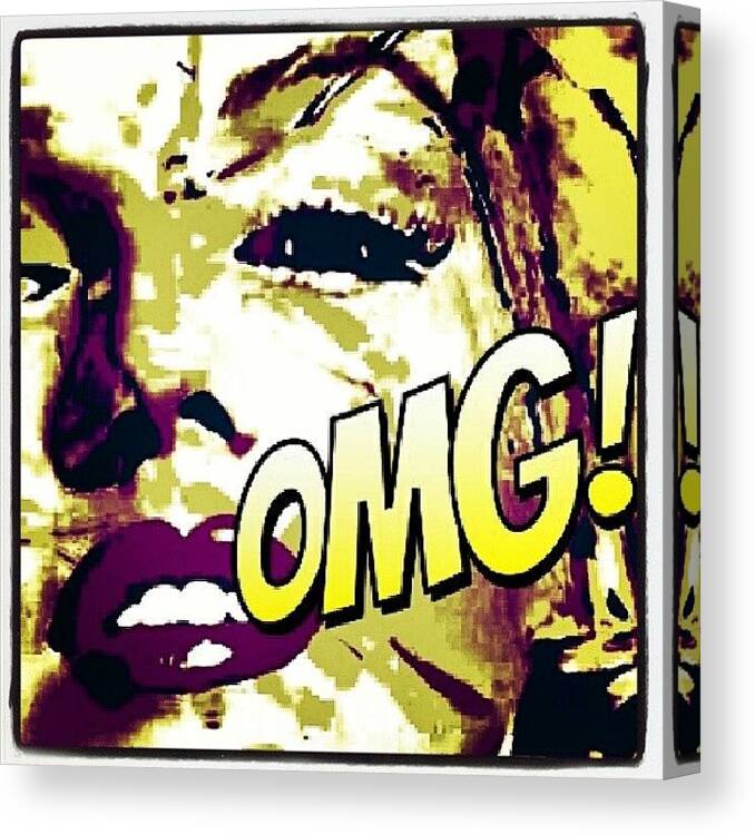  Canvas Print featuring the photograph Pop Art Marilyn by Ant Jones