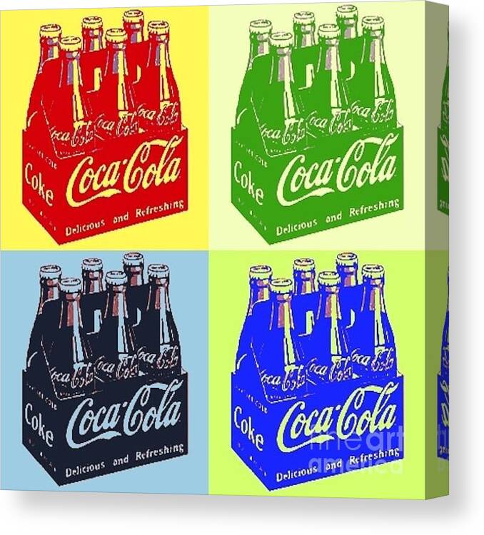 Coca Cola Canvas Print featuring the photograph Pop Coke by Alice Terrill