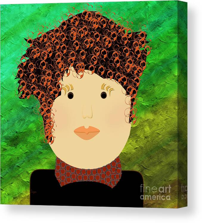Andee Design Canvas Print featuring the digital art Porcelain Doll 24 by Andee Design