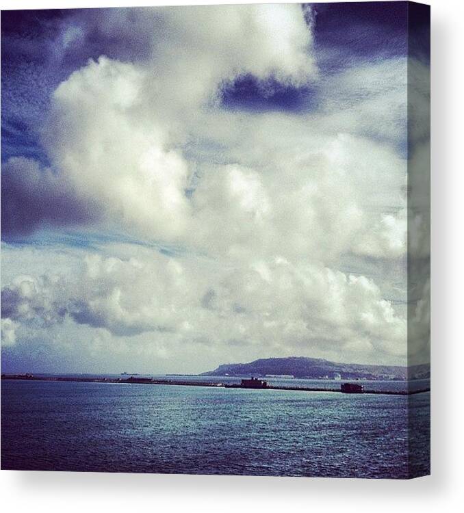 Olympics2012 Canvas Print featuring the photograph #portland From #nothefort. #weymouth by Robyn Chell