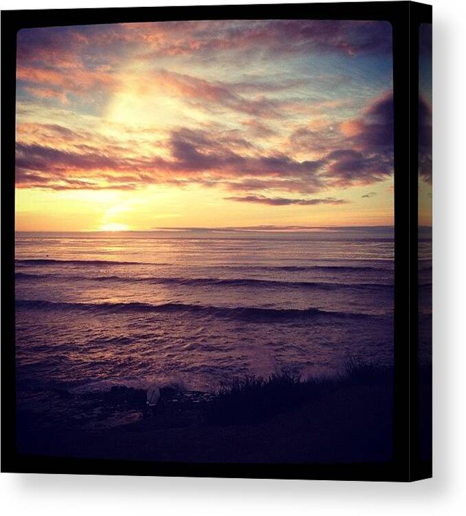 Sunset Canvas Print featuring the photograph Promise by Lori Mcpherson