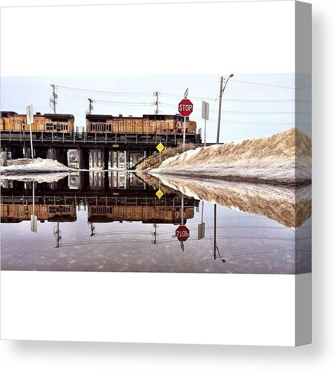  Canvas Print featuring the photograph Pt.3 Of My Puddle Day by Mike Silva