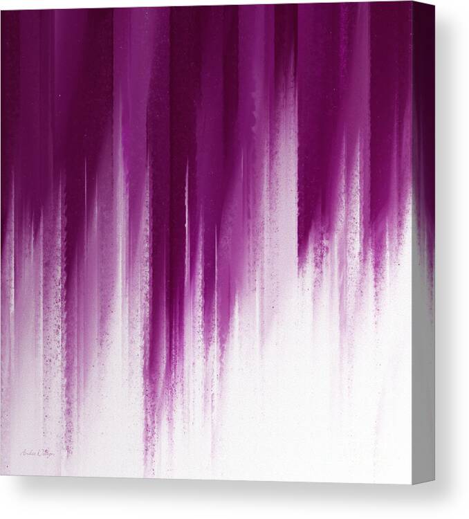 Andee Design Abstract Canvas Print featuring the digital art Purple Rain by Andee Design