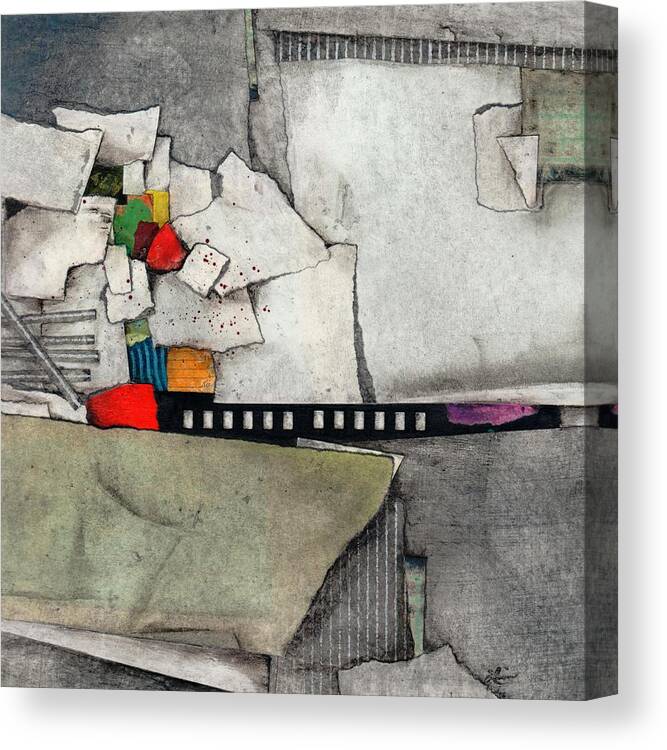 White Canvas Print featuring the mixed media Quiet Your Mind by Laura Lein-Svencner