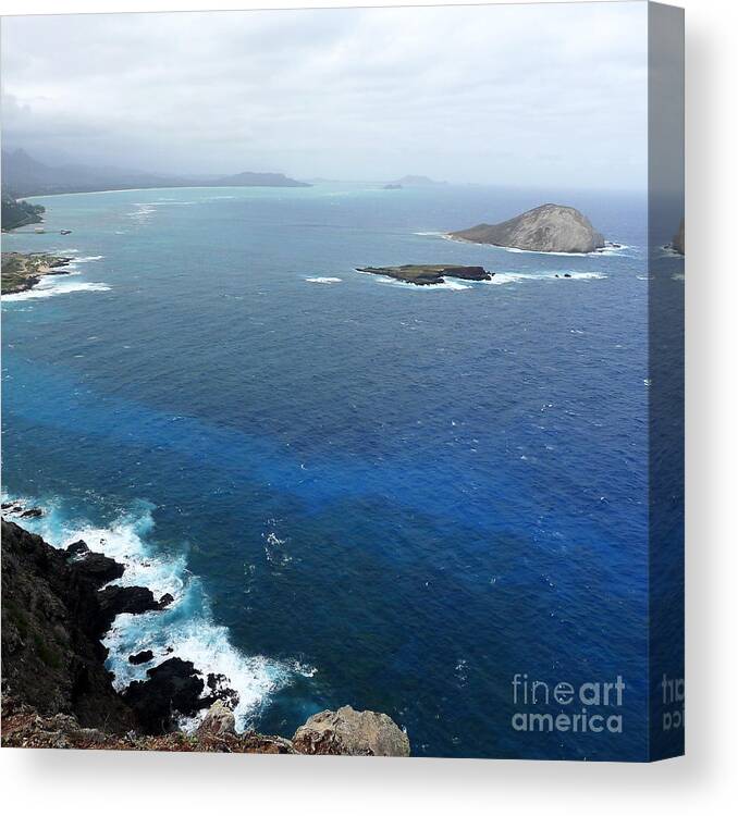 Hawaii Canvas Print featuring the photograph Rabbit Island Hawaii by Mukta Gupta
