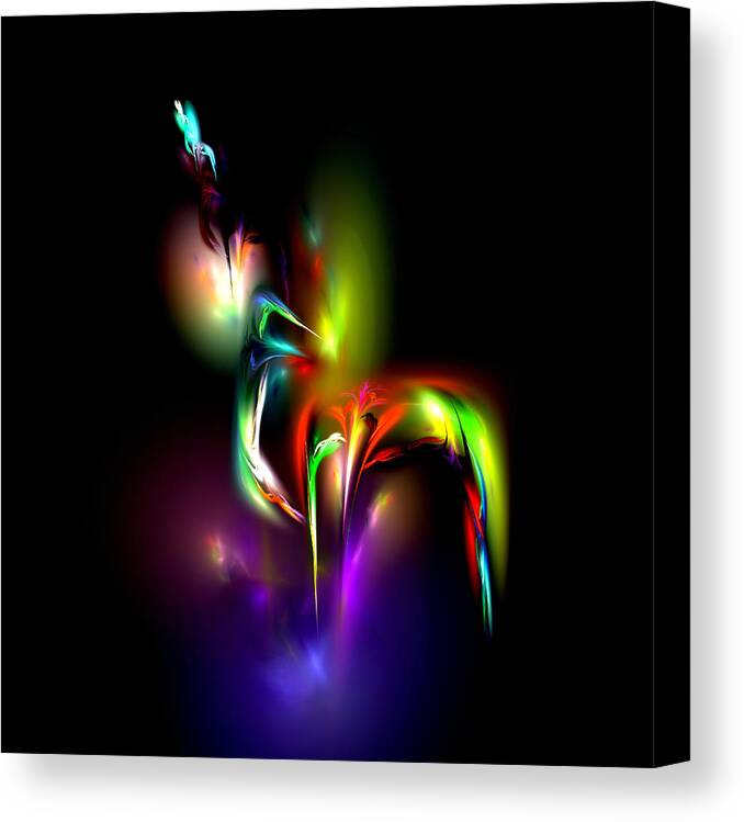 Abstract Canvas Print featuring the digital art Radiance by Pete Trenholm