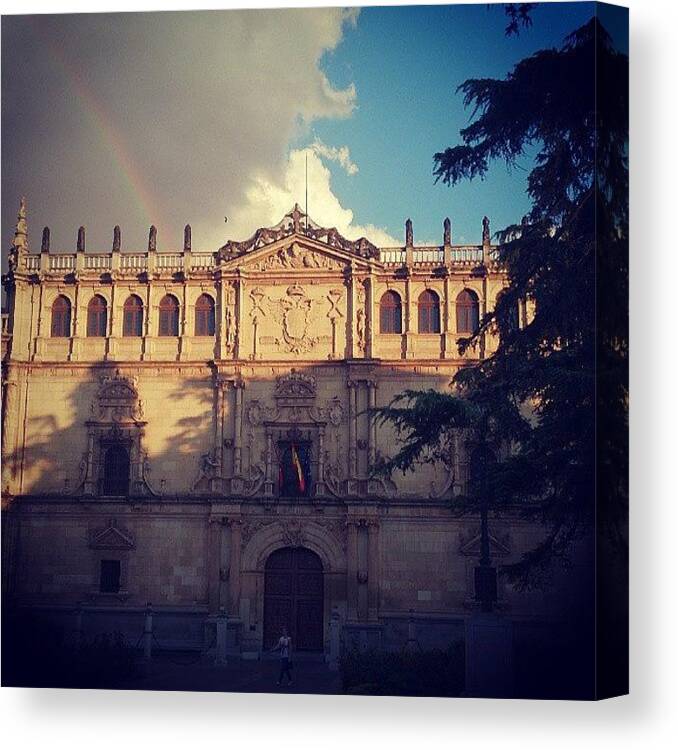  Canvas Print featuring the photograph Rain, Clouds And Sun...and The Ever by Ruben Mirror Brown